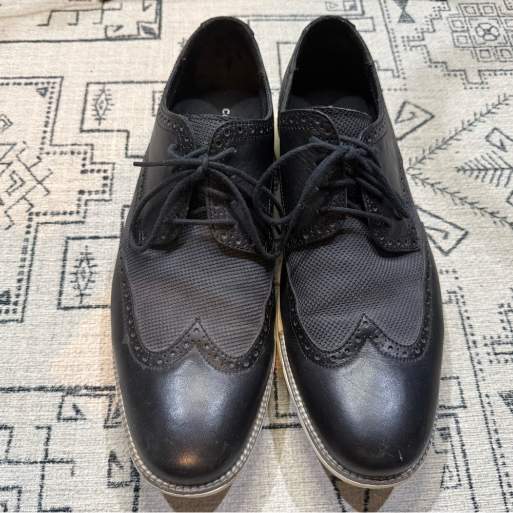 Cole Haan black Lace-Up Oxford Shoes